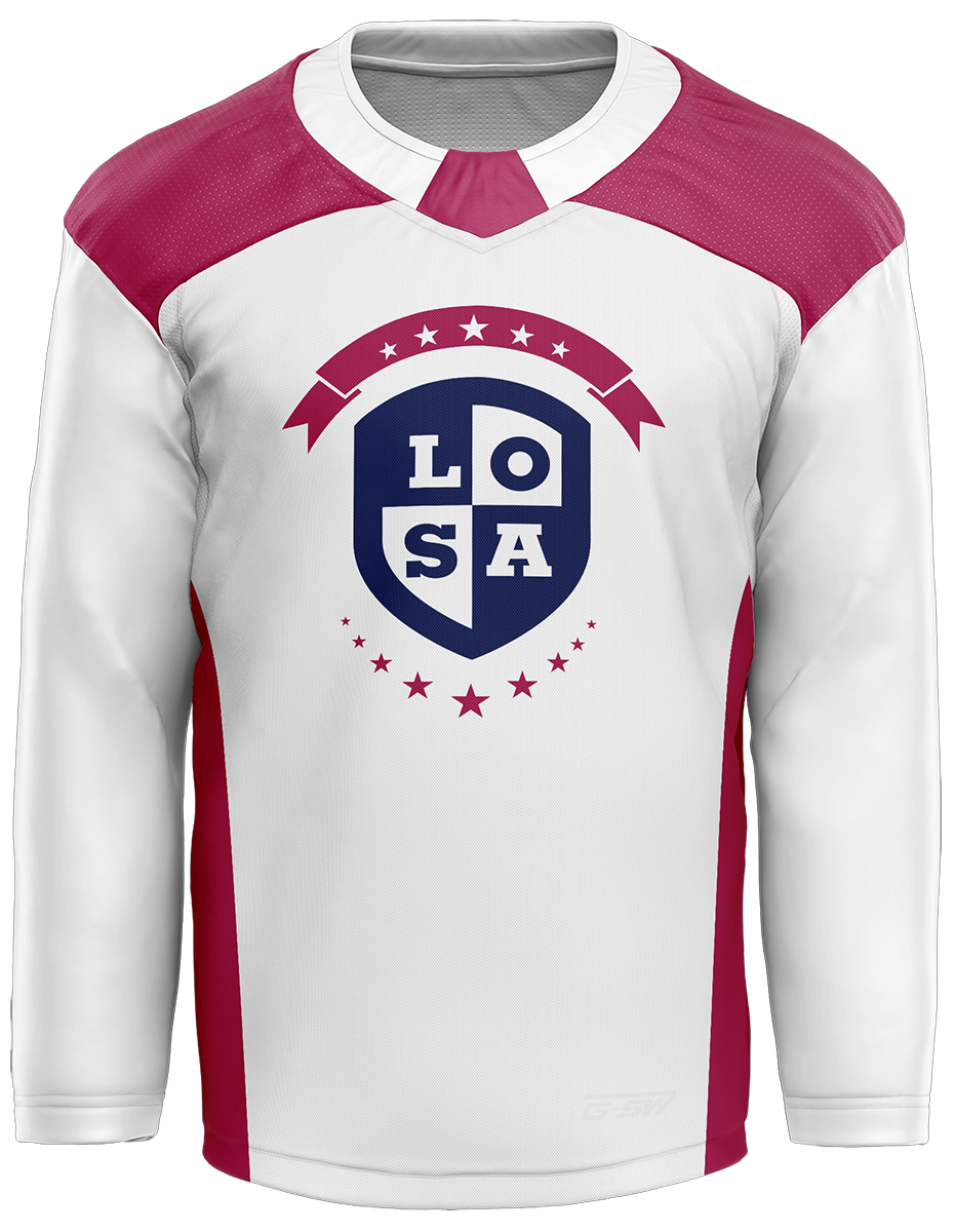 LOSA Shop White LOSA Hockey Jersey